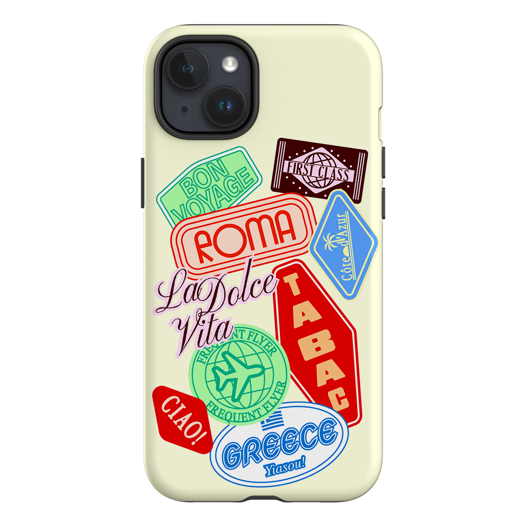 Well Travelled Printed Phone Cases iPhone 15 Plus / Armoured by The Dairy - The Dairy