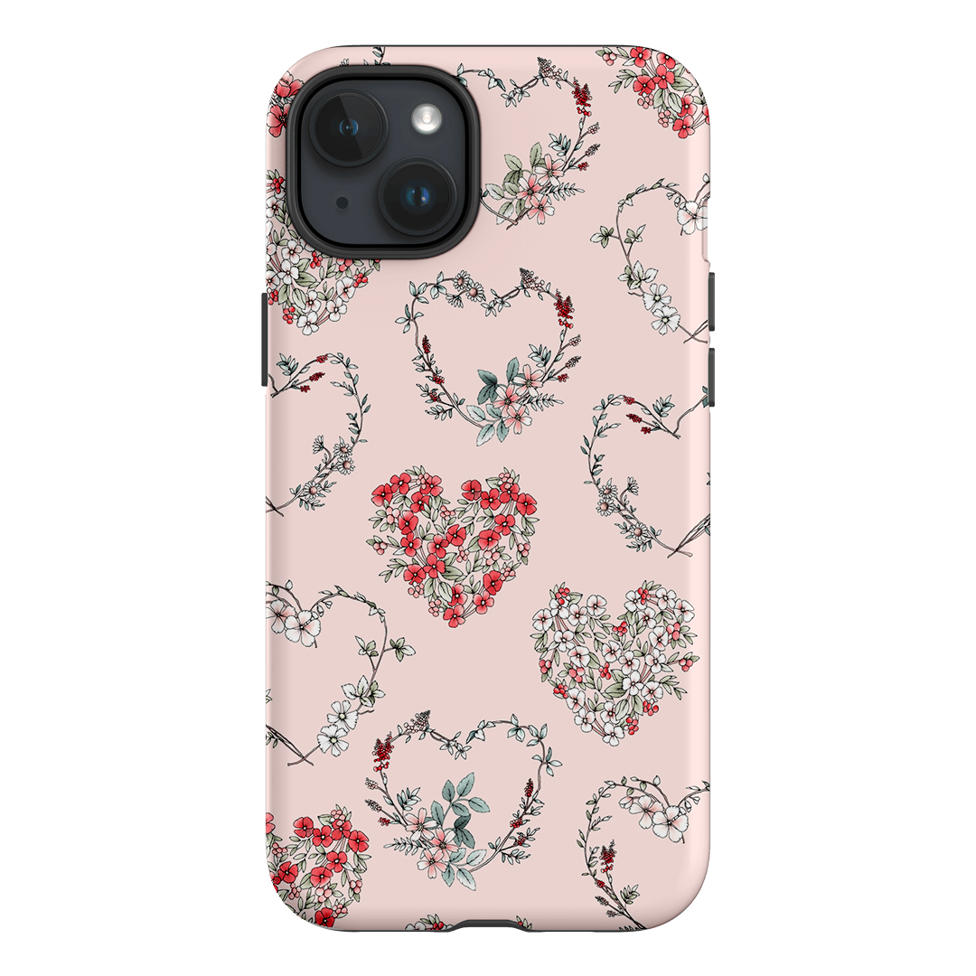 Wild Heart Wreath Printed Phone Cases iPhone 15 Plus / Armoured by Typoflora - The Dairy