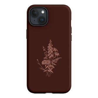 Wildflowers Mocha Printed Phone Cases iPhone 15 Plus / Armoured by Typoflora - The Dairy