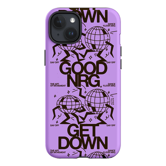 Good Energy in Purple Printed Phone Cases iPhone 15 Plus / Armoured by After Hours - The Dairy