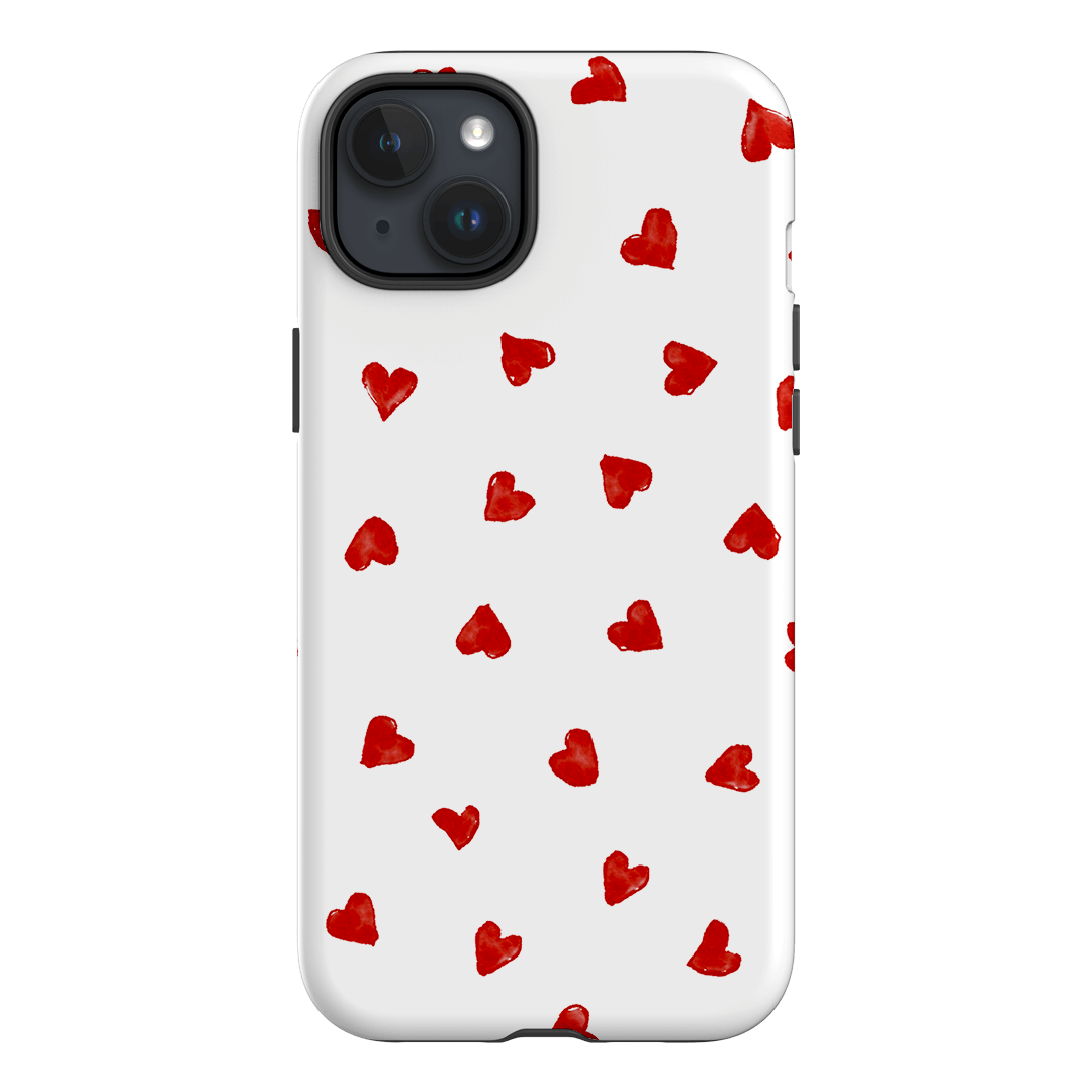 Love Hearts Printed Phone Cases iPhone 15 Plus / Armoured by Oak Meadow - The Dairy