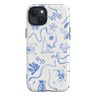 Mediterranean Wave Printed Phone Cases iPhone 15 Plus / Armoured by Charlie Taylor - The Dairy