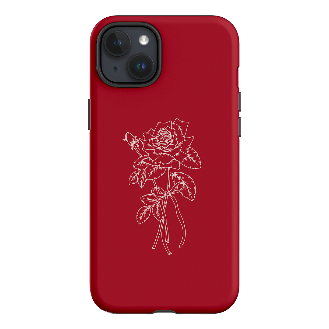 Red Rose Printed Phone Cases iPhone 15 Plus / Armoured by Typoflora - The Dairy