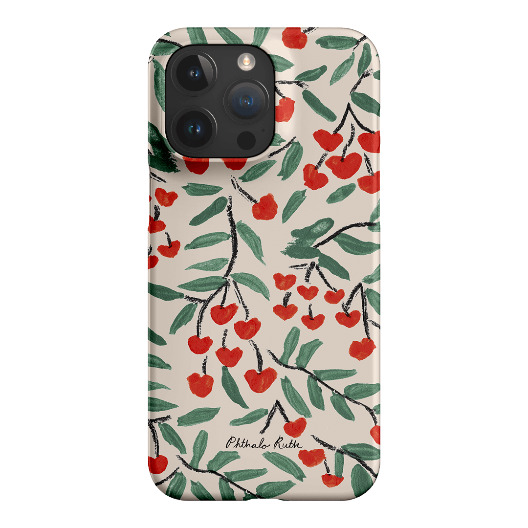 Cherry Love Printed Phone Cases iPhone 15 Pro Max / Snap by Phthalo Ruth - The Dairy