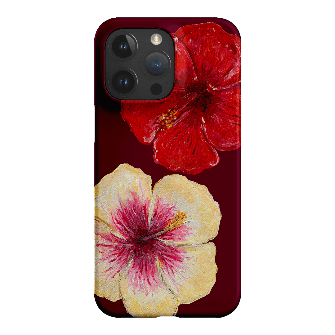 Hibiscus Flower Printed Phone Cases iPhone 15 Pro Max / Snap by BG. Studio - The Dairy