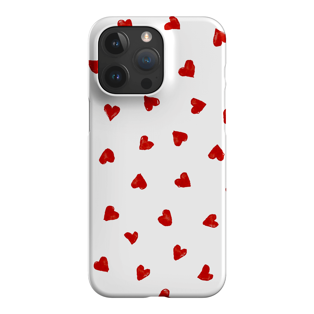 Love Hearts Printed Phone Cases iPhone 15 Pro Max / Snap by Oak Meadow - The Dairy