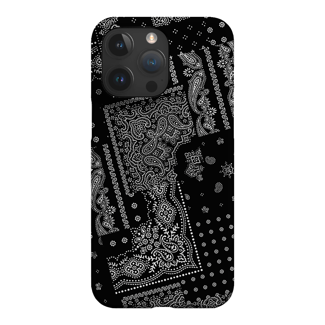 Paisley Noir Printed Phone Cases iPhone 15 Pro Max / Snap by The Dairy - The Dairy