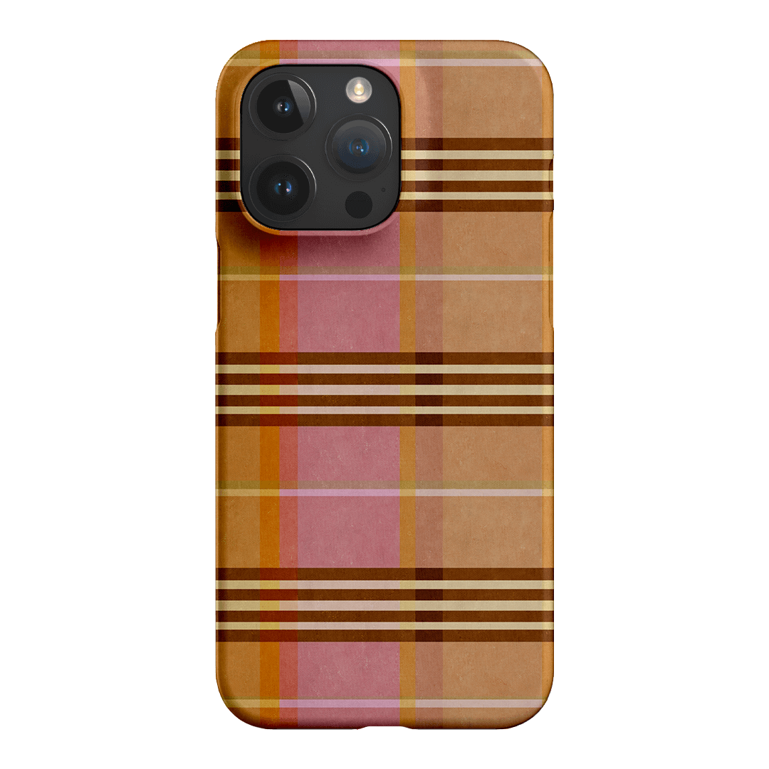 Peachy Plaid Printed Phone Cases iPhone 15 Pro Max / Snap by Fenton & Fenton - The Dairy