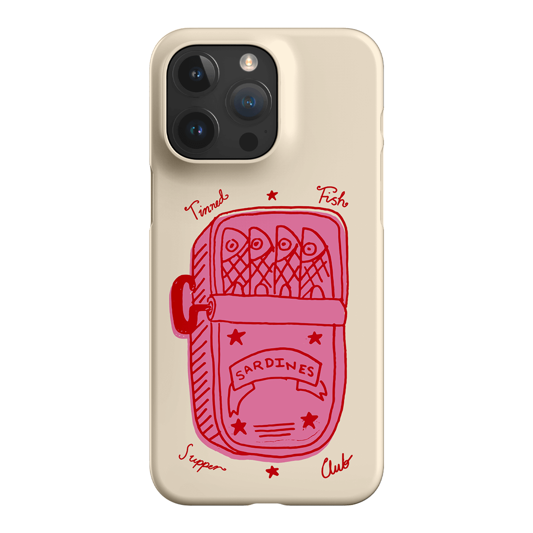 Sardine Social Red Printed Phone Cases iPhone 15 Pro Max / Snap by The Dairy - The Dairy