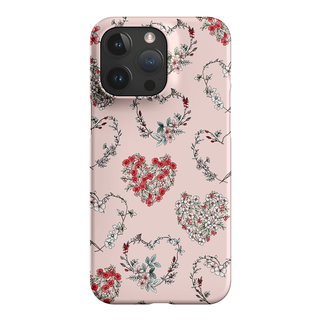 Wild Heart Wreath Printed Phone Cases iPhone 15 Pro Max / Snap by Typoflora - The Dairy