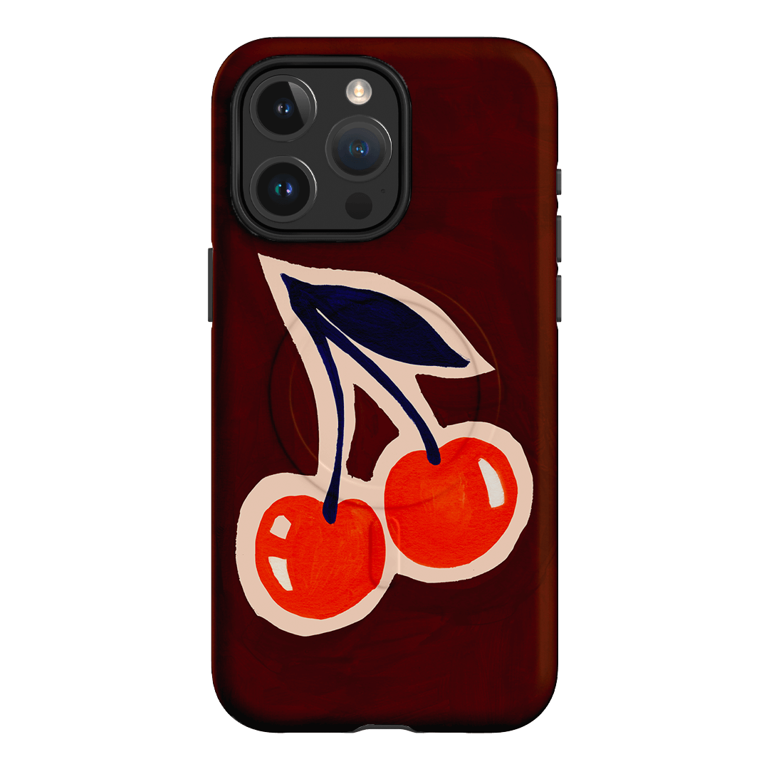 Cherries Printed Phone Cases iPhone 15 Pro Max / Armoured MagSafe by Studio Bon - The Dairy