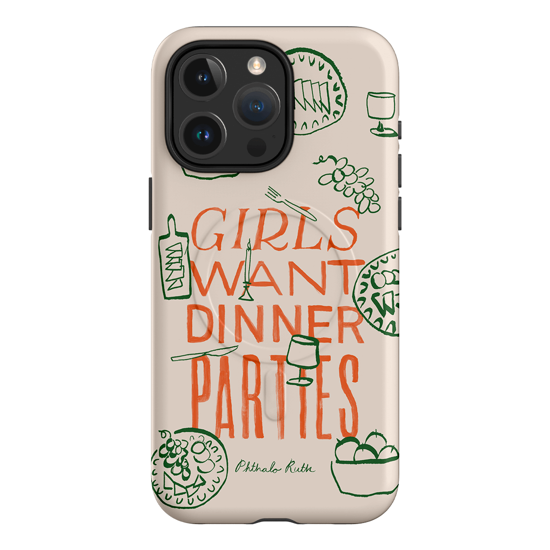 Dinner Parties Printed Phone Cases iPhone 15 Pro Max / Armoured MagSafe by Phthalo Ruth - The Dairy