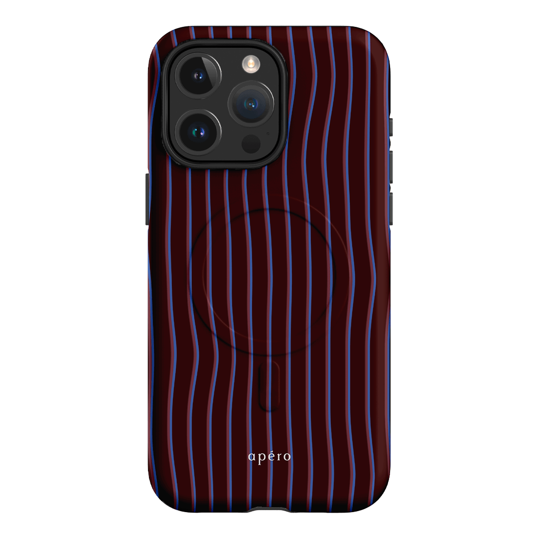 Panama Burgundy Printed Phone Cases iPhone 15 Pro Max / Armoured MagSafe by Apero - The Dairy