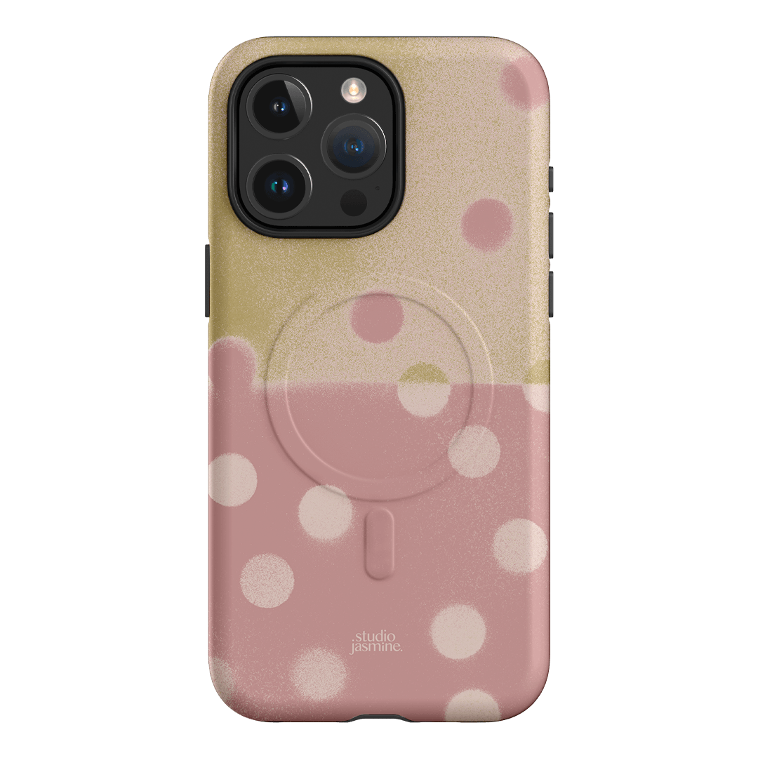 Strawberry Polka Dot Printed Phone Cases iPhone 15 Pro Max / Armoured MagSafe by Jasmine Dowling - The Dairy