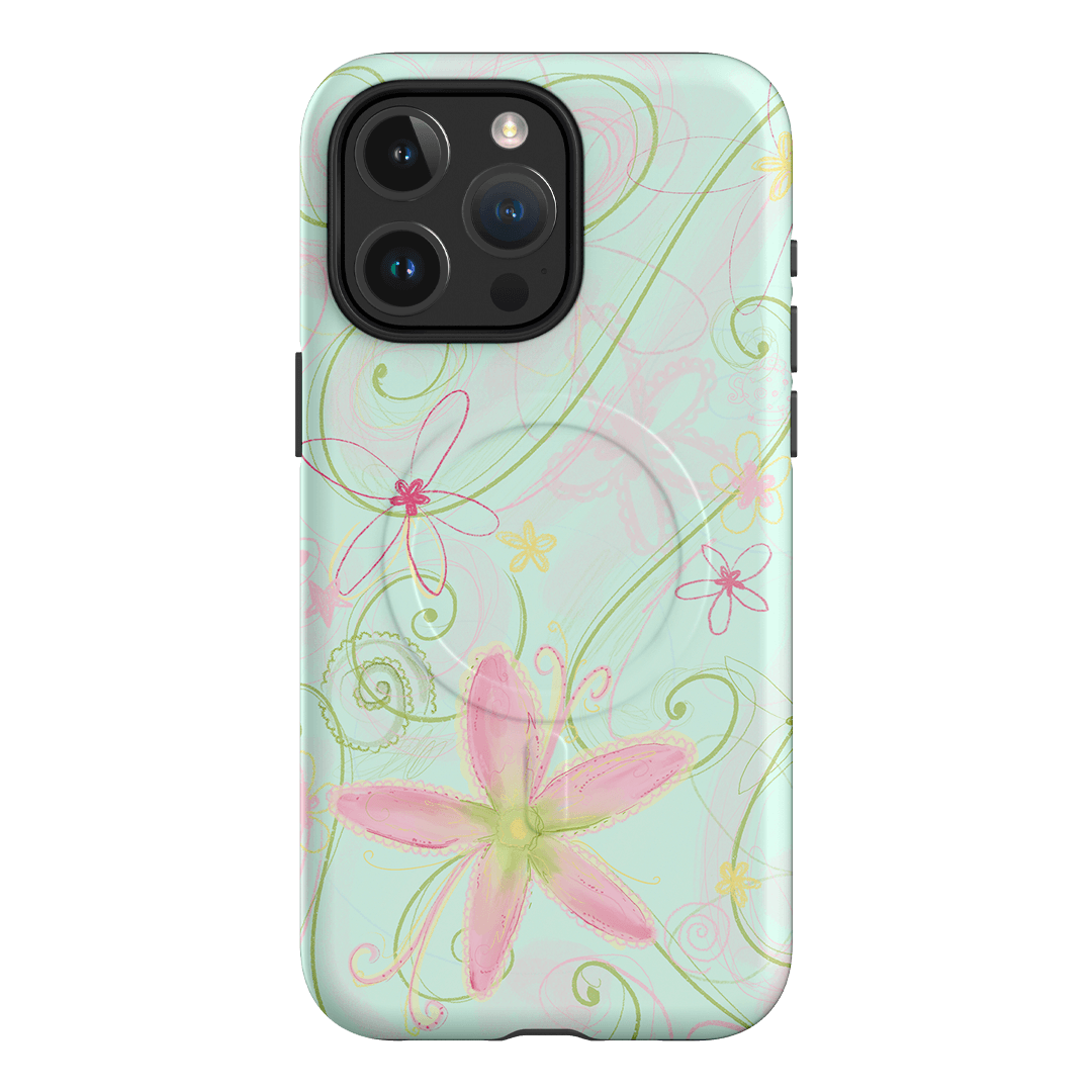 Swirl Blue Printed Phone Cases iPhone 15 Pro Max / Armoured MagSafe by Kayla Carr - The Dairy