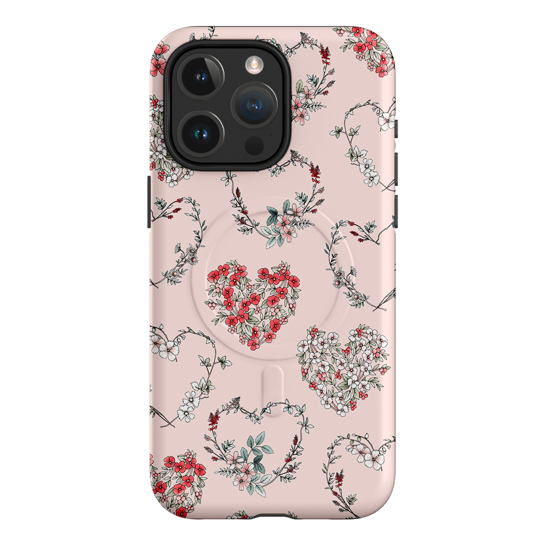 Wild Heart Wreath Printed Phone Cases iPhone 15 Pro Max / Armoured MagSafe by Typoflora - The Dairy