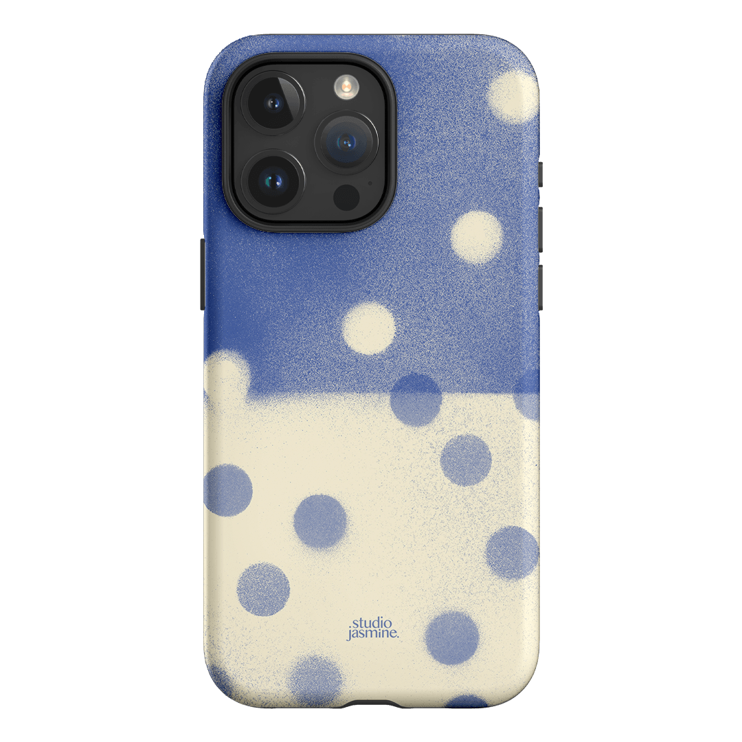 Bleu Polka Dot Printed Phone Cases iPhone 15 Pro Max / Armoured by Jasmine Dowling - The Dairy