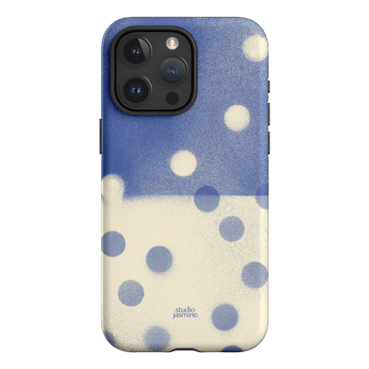 Bleu Polka Dot Printed Phone Cases iPhone 15 Pro Max / Armoured by Jasmine Dowling - The Dairy