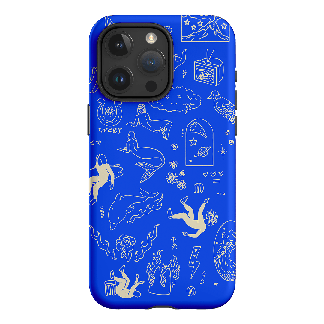 Easty Flash Blue Printed Phone Cases iPhone 15 Pro Max / Armoured by Easty Beasty - The Dairy