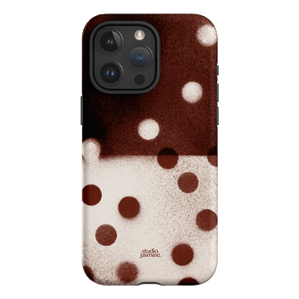 Espresso Polka Dot Printed Phone Cases iPhone 15 Pro Max / Armoured by Jasmine Dowling - The Dairy