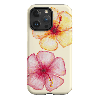 Hibiscus Flower Yellow Printed Phone Cases iPhone 15 Pro Max / Armoured by BG. Studio - The Dairy
