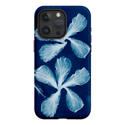 Hibiscus Cyanotype Printed Phone Cases iPhone 15 Pro Max / Armoured by Sally Hungerford - The Dairy