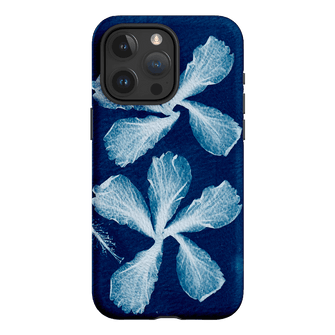Hibiscus Cyanotype Printed Phone Cases iPhone 15 Pro Max / Armoured by Sally Hungerford - The Dairy