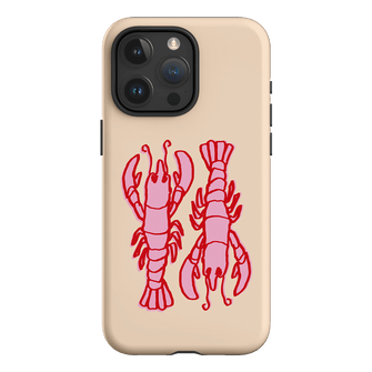 Lobster Love Peach Printed Phone Cases iPhone 15 Pro Max / Armoured by The Dairy - The Dairy