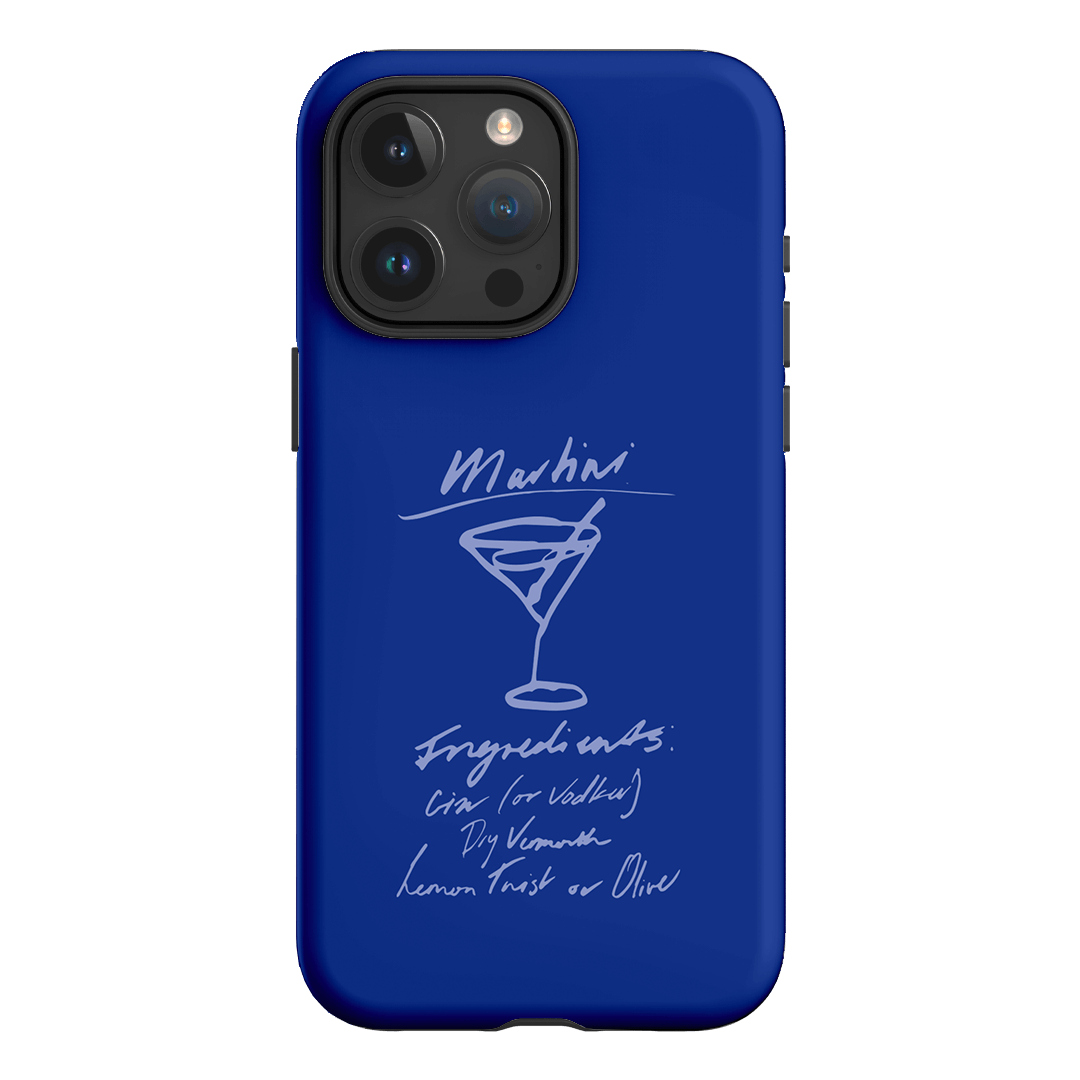 Martini Mood Blue Printed Phone Cases iPhone 15 Pro Max / Armoured by The Dairy - The Dairy