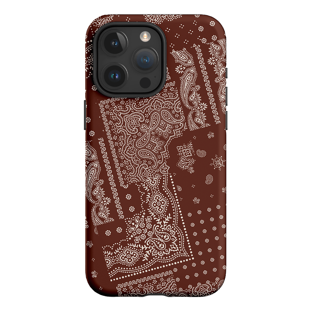 Paisley Cinnamon Printed Phone Cases iPhone 15 Pro Max / Armoured by The Dairy - The Dairy