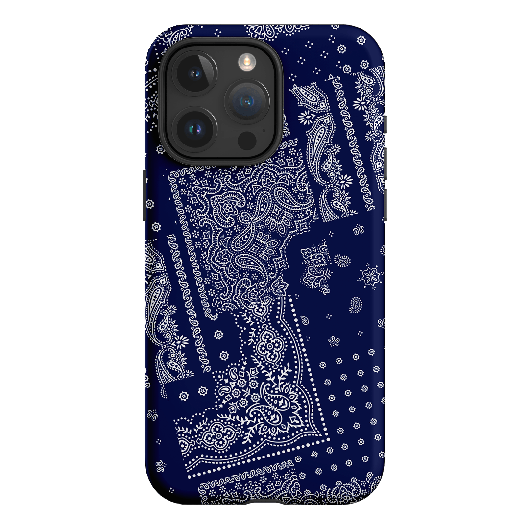 Paisley Indigo Printed Phone Cases iPhone 15 Pro Max / Armoured by The Dairy - The Dairy