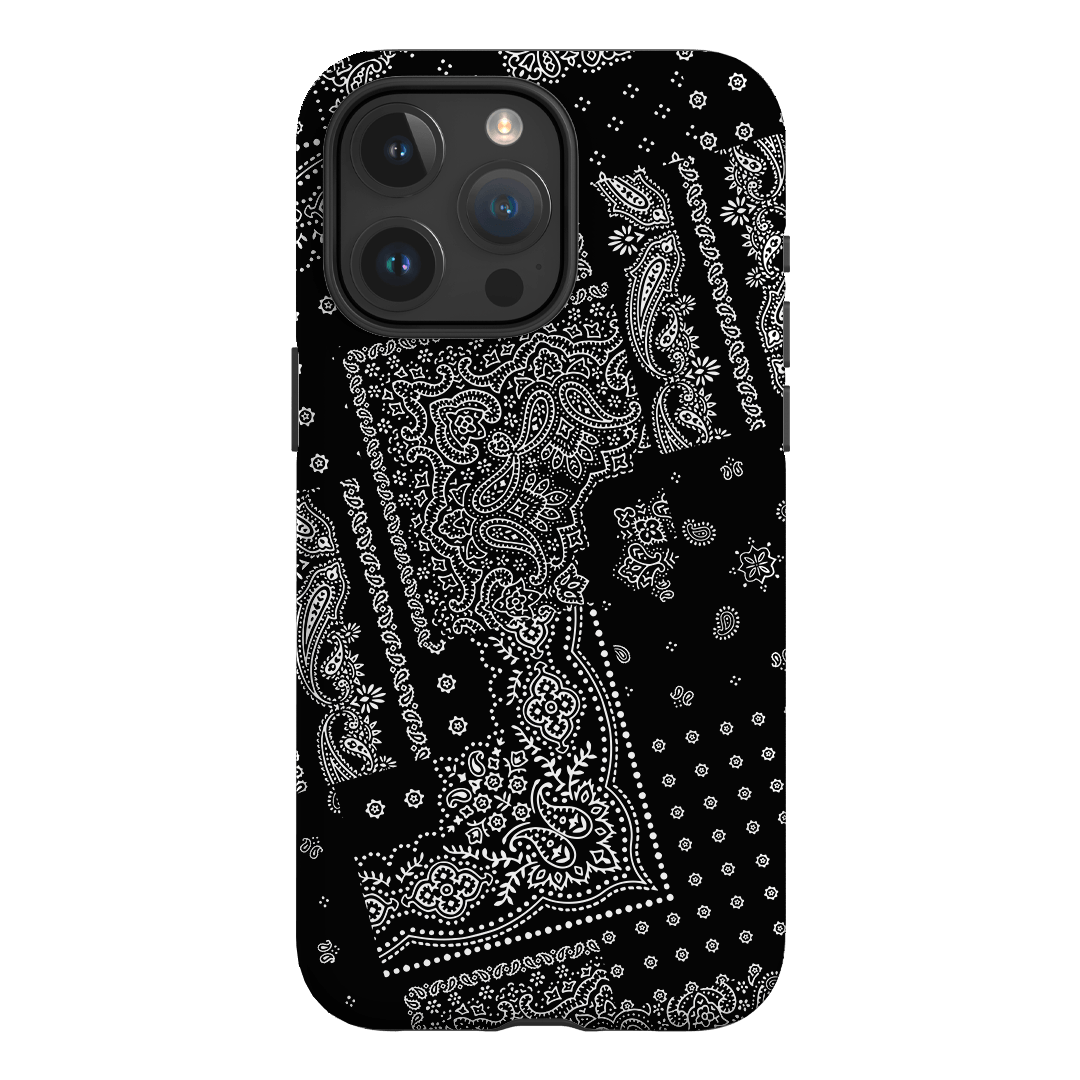 Paisley Noir Printed Phone Cases iPhone 15 Pro Max / Armoured by The Dairy - The Dairy