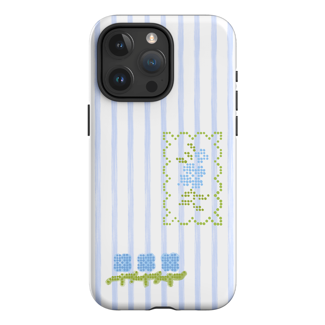 Patchwork Blue Printed Phone Cases iPhone 15 Pro Max / Armoured by Kayla Carr - The Dairy