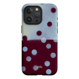Plum Polka Dot Printed Phone Cases iPhone 15 Pro Max / Armoured by Jasmine Dowling - The Dairy