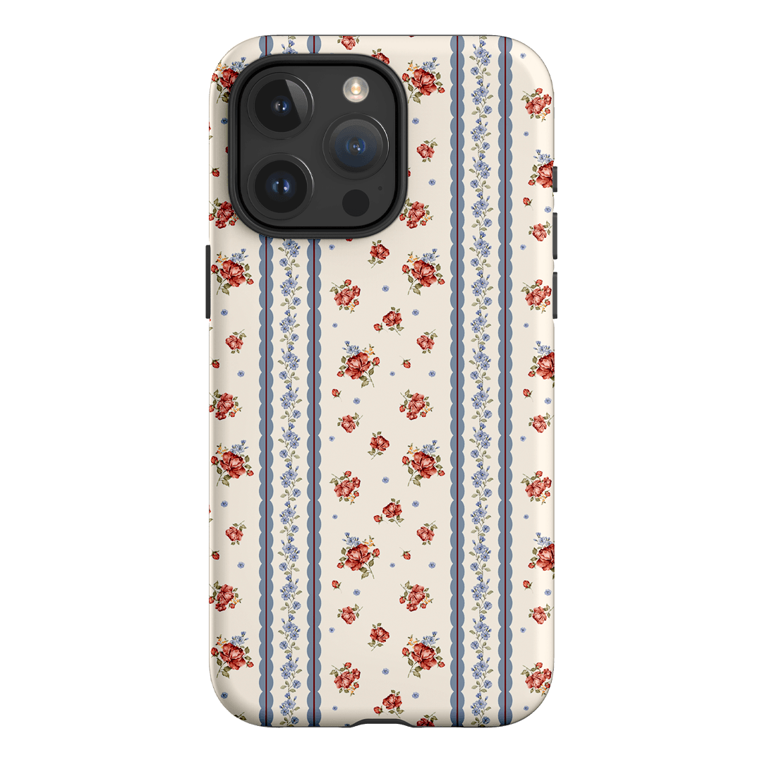 Rose Stripe Printed Phone Cases iPhone 15 Pro Max / Armoured by Kasiags Art - The Dairy