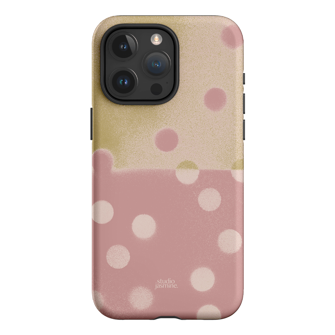 Strawberry Polka Dot Printed Phone Cases iPhone 15 Pro Max / Armoured by Jasmine Dowling - The Dairy