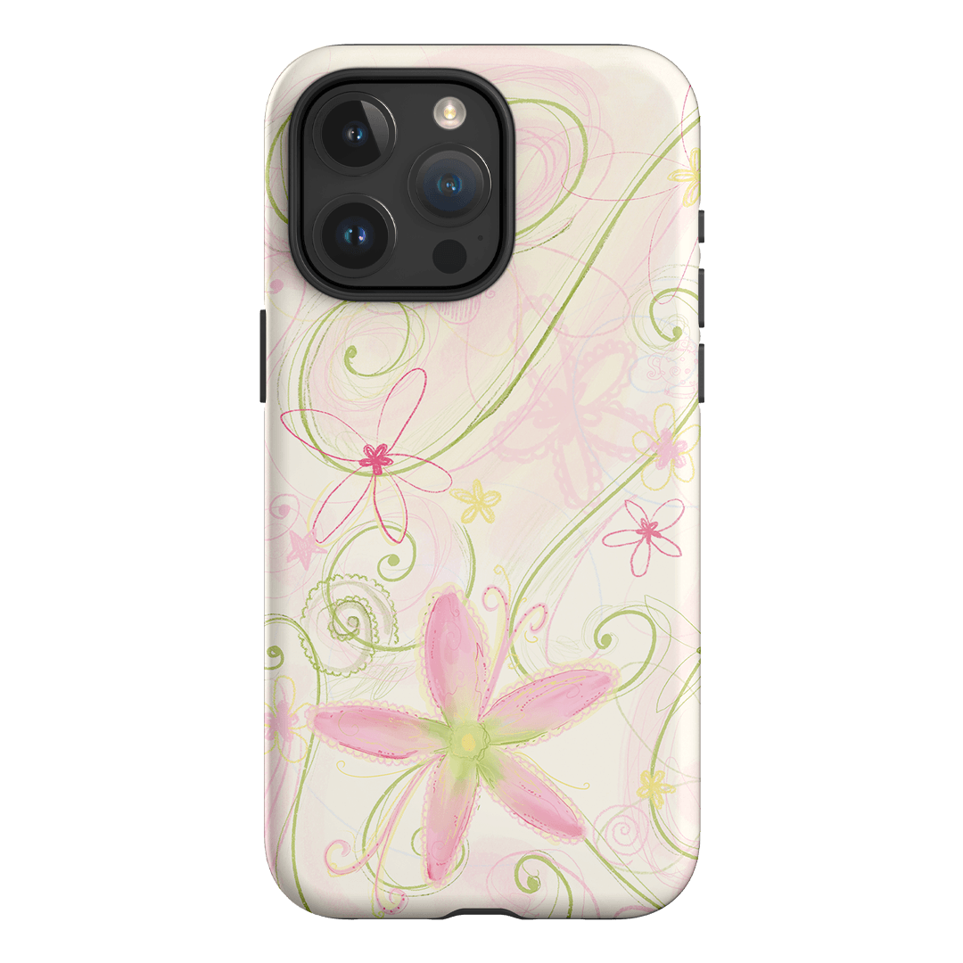 Swirl Pink Printed Phone Cases iPhone 15 Pro Max / Armoured by Kayla Carr - The Dairy