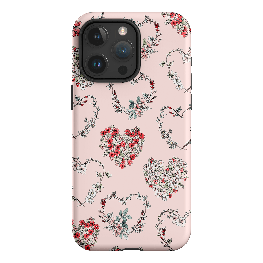 Wild Heart Wreath Printed Phone Cases iPhone 15 Pro Max / Armoured by Typoflora - The Dairy
