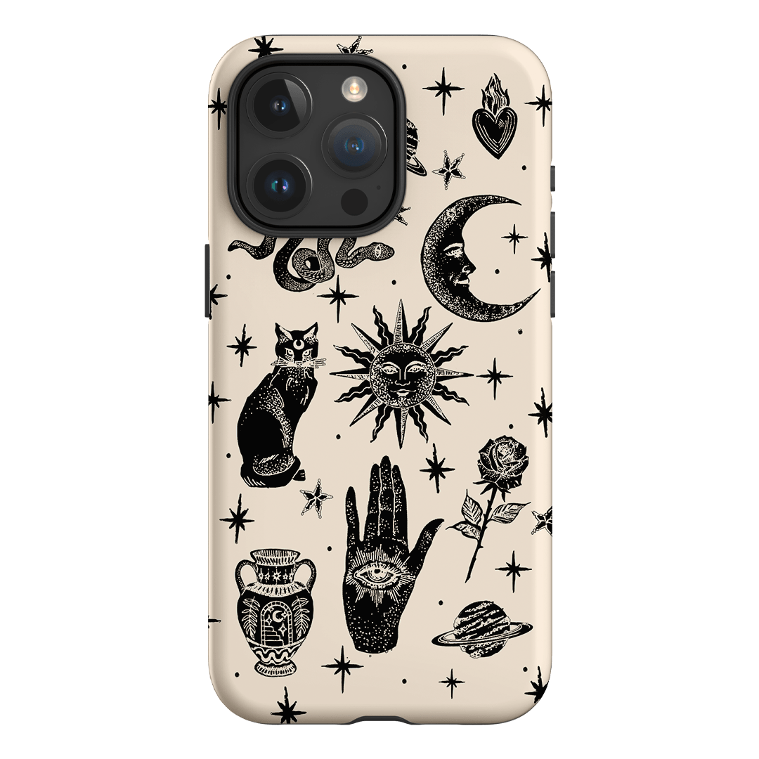Astro Flash Beige Printed Phone Cases iPhone 15 Pro Max / Armoured by Veronica Tucker - The Dairy