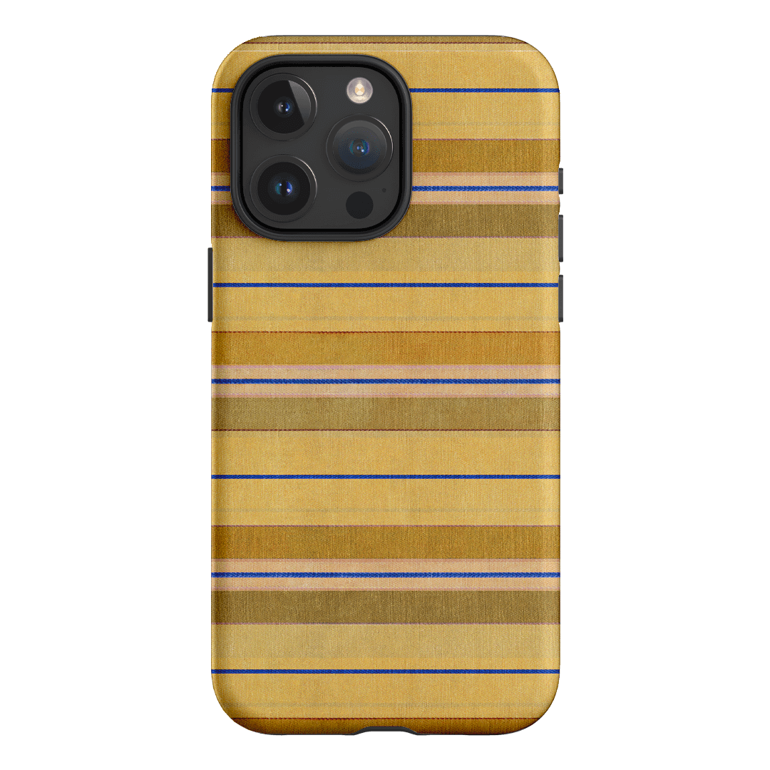 Golden Stripe Printed Phone Cases iPhone 15 Pro Max / Armoured by Fenton & Fenton - The Dairy