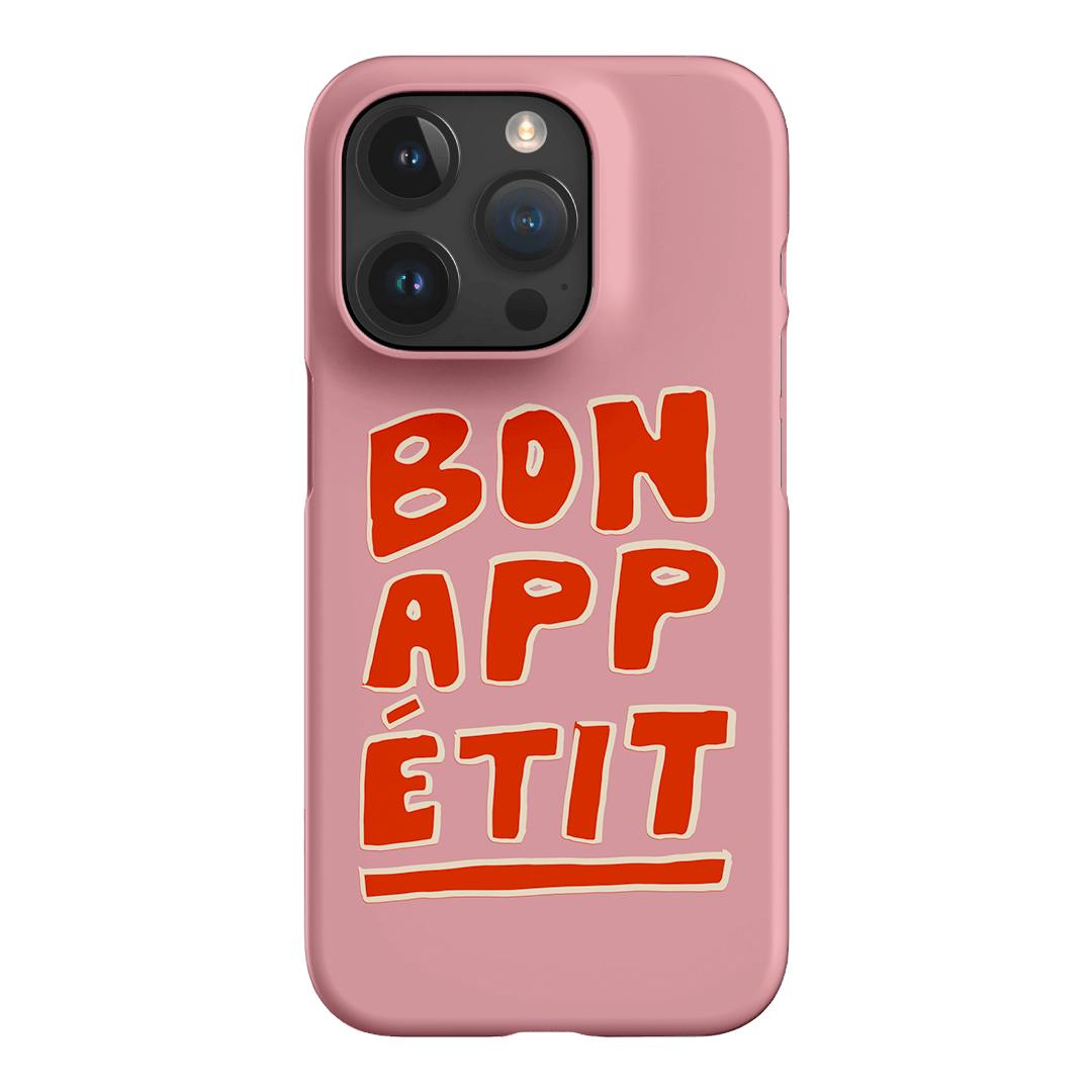 Bon Appetit Pink Printed Phone Cases iPhone 15 Pro / Snap by The Dairy - The Dairy