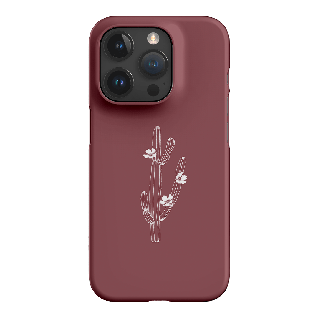 Cactus Flower Printed Phone Cases iPhone 15 Pro / Snap by Typoflora - The Dairy