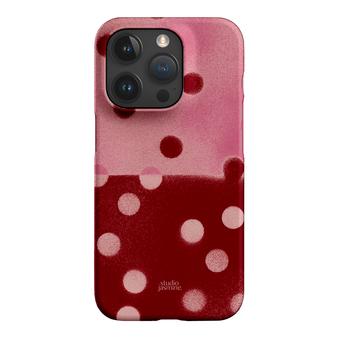 Cherry Polka Dot Printed Phone Cases iPhone 15 Pro / Snap by Jasmine Dowling - The Dairy