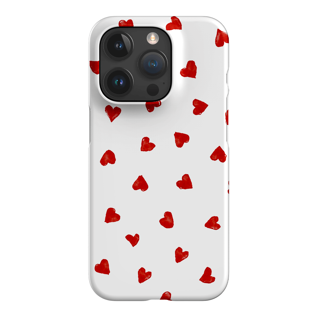 Love Hearts Printed Phone Cases iPhone 15 Pro / Snap by Oak Meadow - The Dairy
