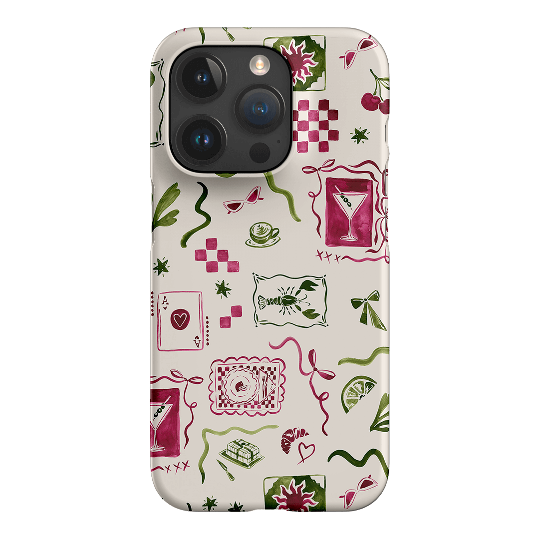 Martini Gal Printed Phone Cases iPhone 15 Pro / Snap by Charlie Taylor - The Dairy