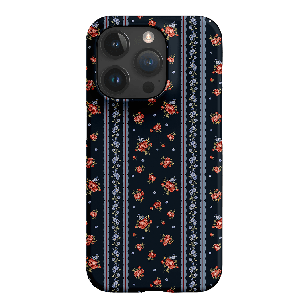 Midnight Stripe Printed Phone Cases iPhone 15 Pro / Snap by Kasiags Art - The Dairy
