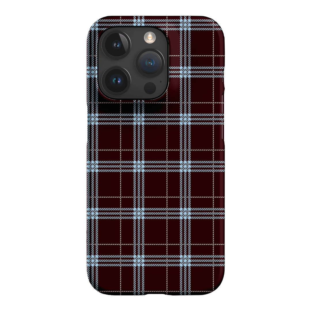 Mocha Plaid Printed Phone Cases iPhone 15 Pro / Snap by The Dairy - The Dairy