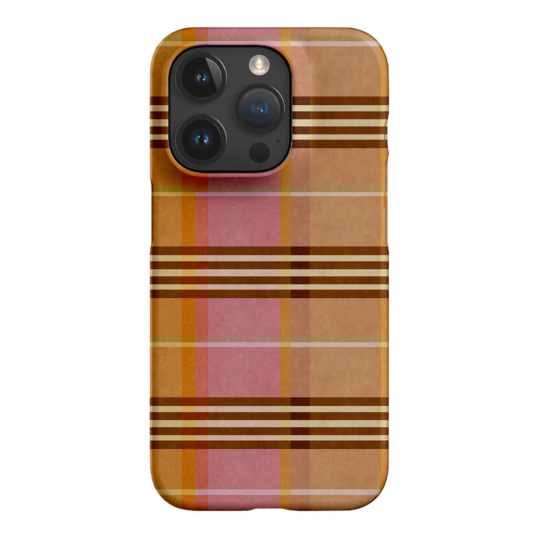 Peachy Plaid Printed Phone Cases iPhone 15 Pro / Snap by Fenton & Fenton - The Dairy
