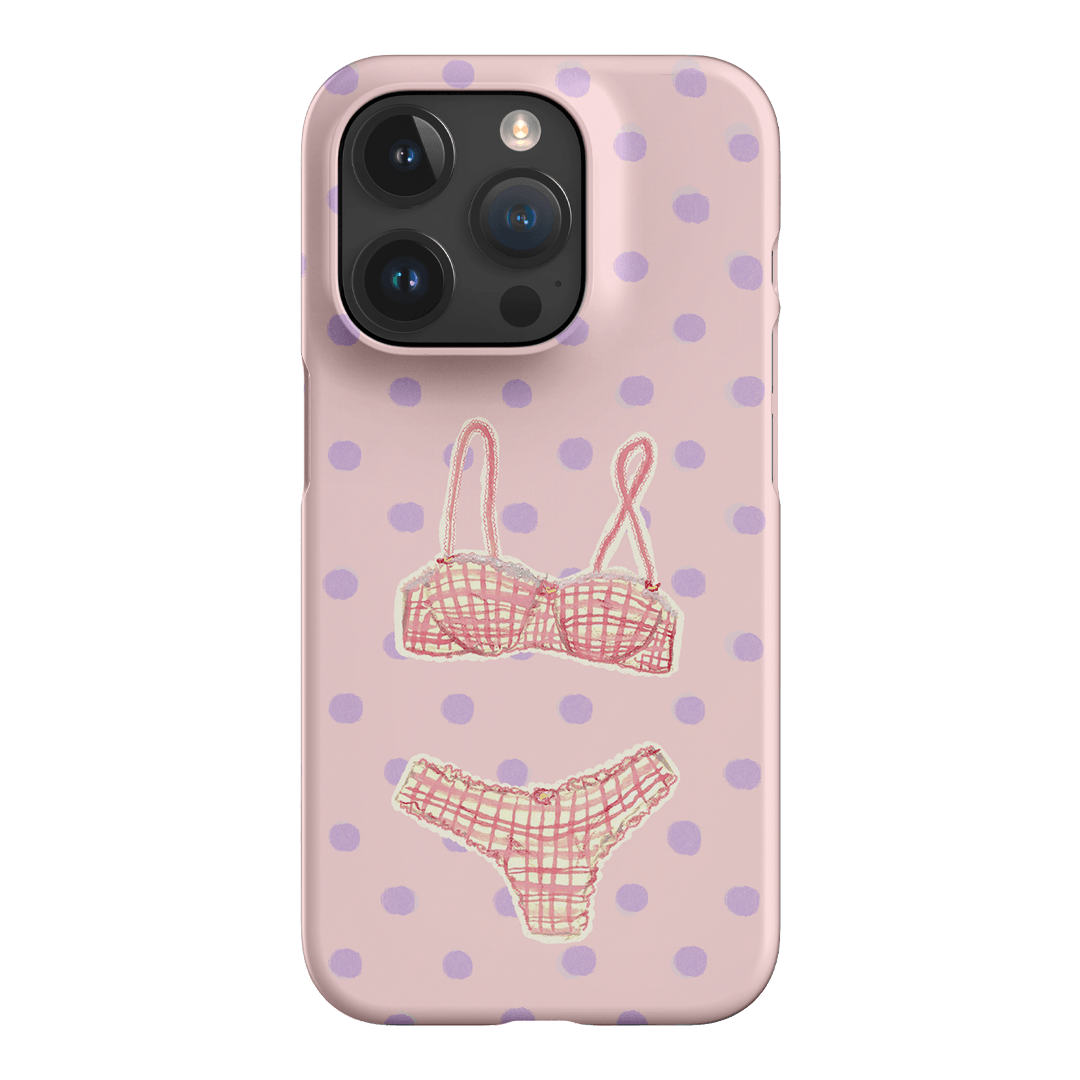 Vintage Gingham Printed Phone Cases iPhone 15 Pro / Snap by Kayla Carr - The Dairy