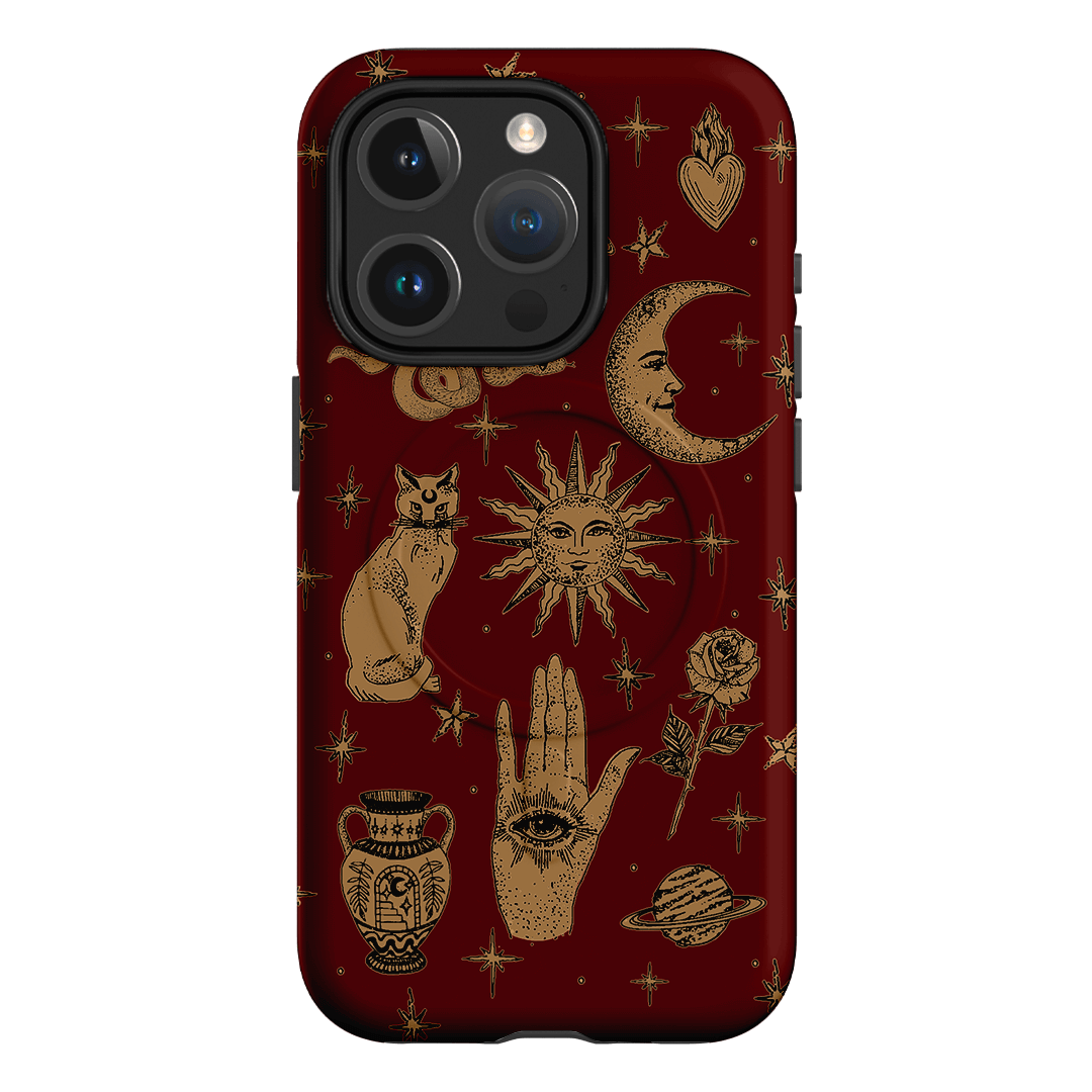 Astro Flash Red Printed Phone Cases iPhone 15 Pro / Armoured MagSafe by Veronica Tucker - The Dairy